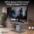 Promate Raizer 8-In-1 Electric Monitor and Laptop Riser Stand, Multi-functional Adjustable Height with Built-In USB Hub, 18W USB-C Power Delivery Port, 5Gbps USB 3.0 Data Transfer Port with RGB light - Black
